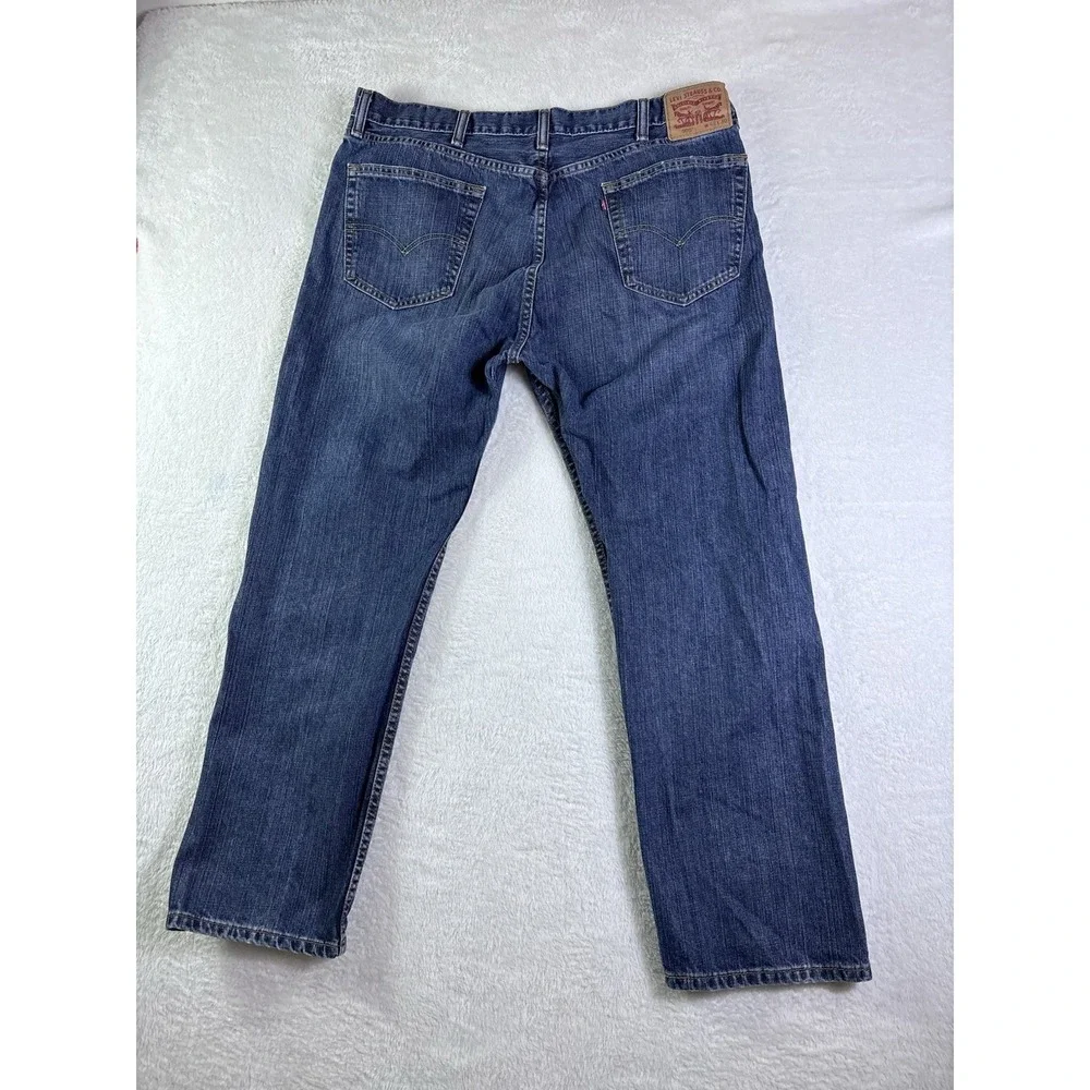 Levi's 505 Regular Fit Jeans Mens 40x30 Blue Medium Wash Straight Leg Denim